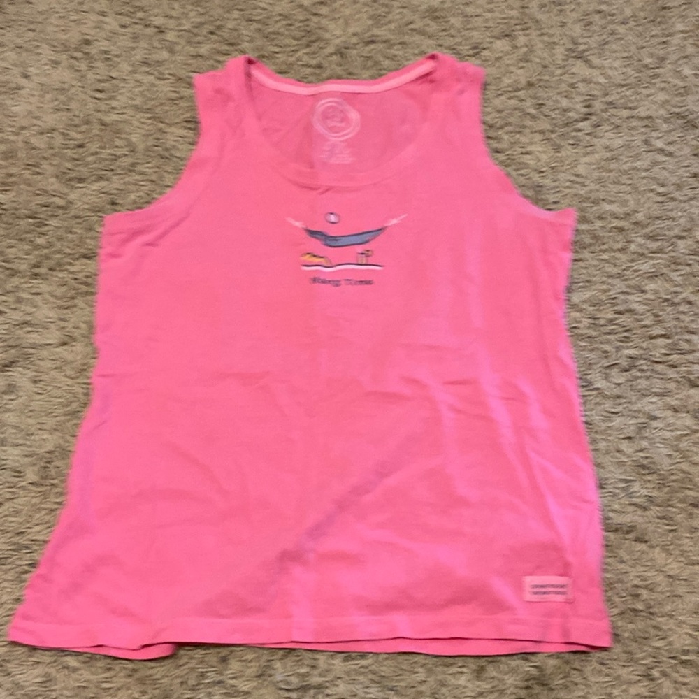 Pink Life Is GoodTank top Tee  Women’s M